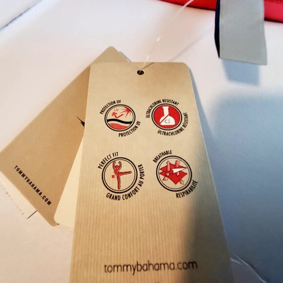 Tommy Bahama Red Bikini Bottom High-Quality Italian Fabric Jersey Swimwear  XL - Picture 5 of 8